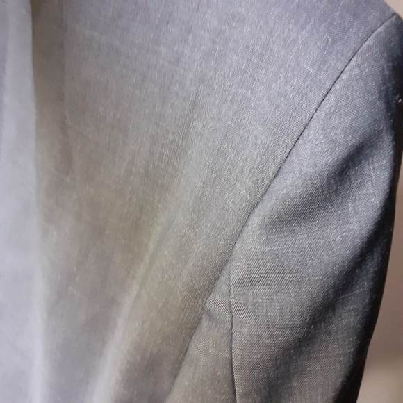 D&G Dolce & Gabbana Mens 40R PURE WOOL Luxury Peak Lapel Suit Jacket- Gray - Picture 5 of 10